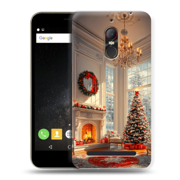 Силиконовый чехол на ZTE Nubia N1 Lite с принтом Новый год