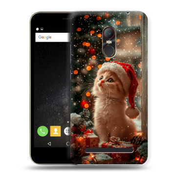 Силиконовый чехол на ZTE Nubia N1 Lite с принтом Новый год