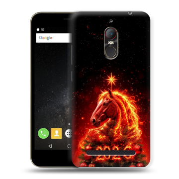 Силиконовый чехол на ZTE Nubia N1 Lite с принтом Новый год