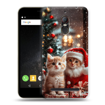 Силиконовый чехол на ZTE Nubia N1 Lite с принтом Новый год