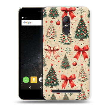 Силиконовый чехол на ZTE Nubia N1 Lite с принтом Новый год