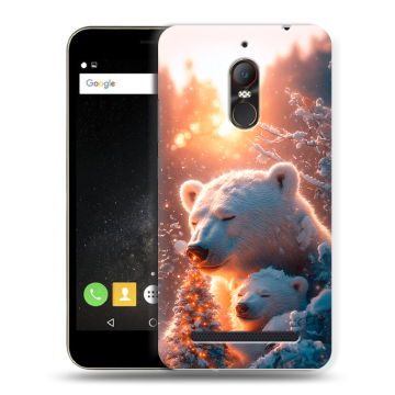 Силиконовый чехол на ZTE Nubia N1 Lite с принтом Новый год Силиконовый чехол на ZTE Nubia N1 Lite с принтом Новый год