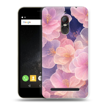 Силиконовый чехол на ZTE Nubia N1 Lite с принтом женский