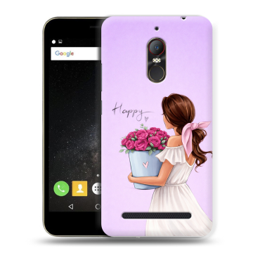 Силиконовый чехол на ZTE Nubia N1 Lite с принтом женский