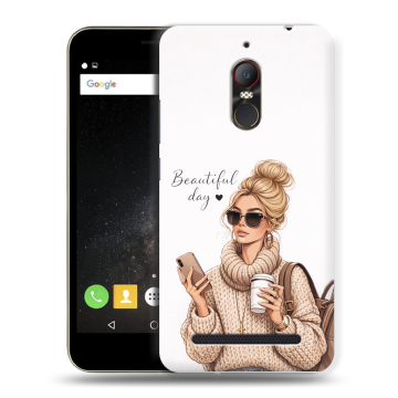 Силиконовый чехол на ZTE Nubia N1 Lite с принтом женский