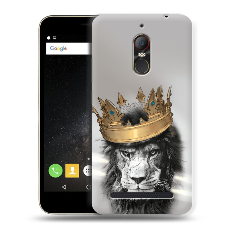 Силиконовый чехол на ZTE Nubia N1 Lite с принтом Лев с короной Силиконовый чехол на ZTE Nubia N1 Lite с принтом Лев с короной