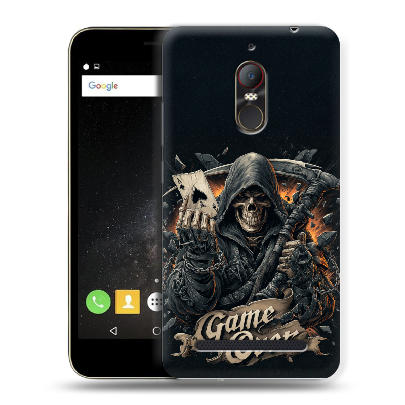 Силиконовый чехол на ZTE Nubia N1 Lite с принтом Скелет карты Силиконовый чехол на ZTE Nubia N1 Lite с принтом Скелет карты