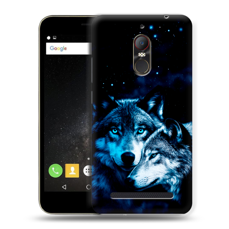 Силиконовый чехол на ZTE Nubia N1 Lite с принтом Волки Силиконовый чехол на ZTE Nubia N1 Lite с принтом Волки