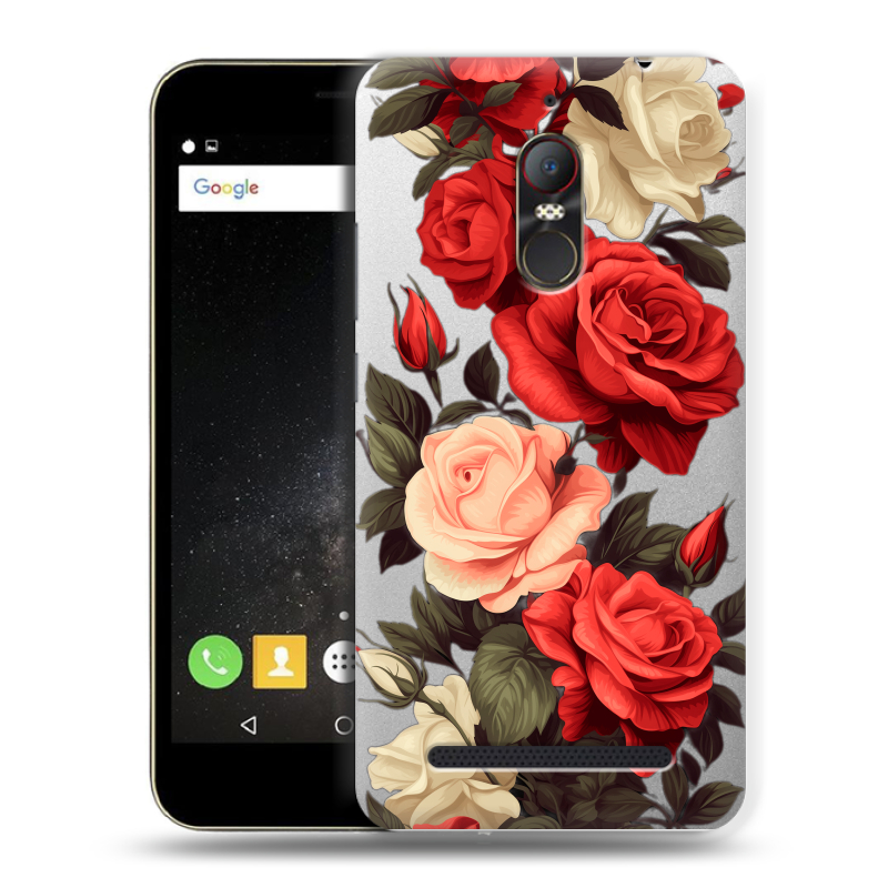 Силиконовый чехол на ZTE Nubia N1 Lite с принтом Розы Силиконовый чехол на ZTE Nubia N1 Lite с принтом Розы