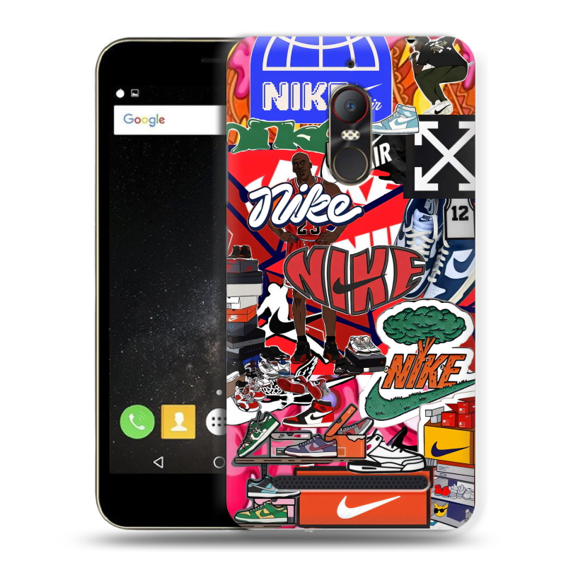 Силиконовый чехол на ZTE Nubia N1 Lite с принтом Найк Nike яркий Силиконовый чехол на ZTE Nubia N1 Lite с принтом Найк Nike яркий
