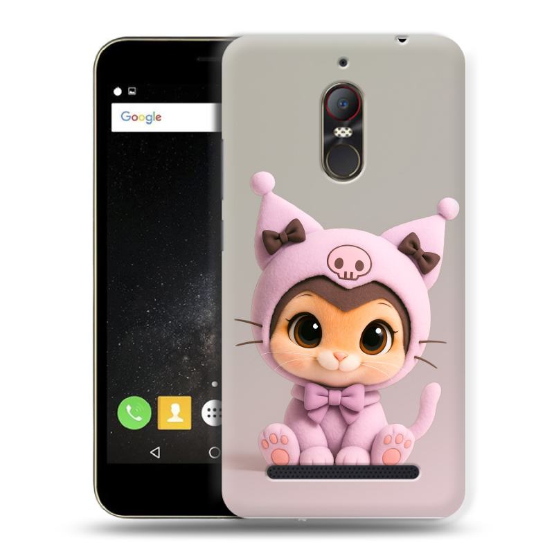 Силиконовый чехол на ZTE Nubia N1 Lite с принтом Куроми Kuromi Силиконовый чехол на ZTE Nubia N1 Lite с принтом Куроми Kuromi