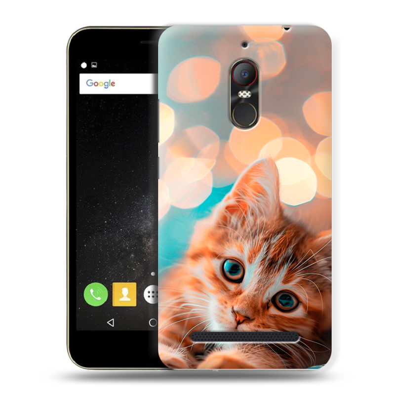 Силиконовый чехол на ZTE Nubia N1 Lite с принтом котик Силиконовый чехол на ZTE Nubia N1 Lite с принтом котик