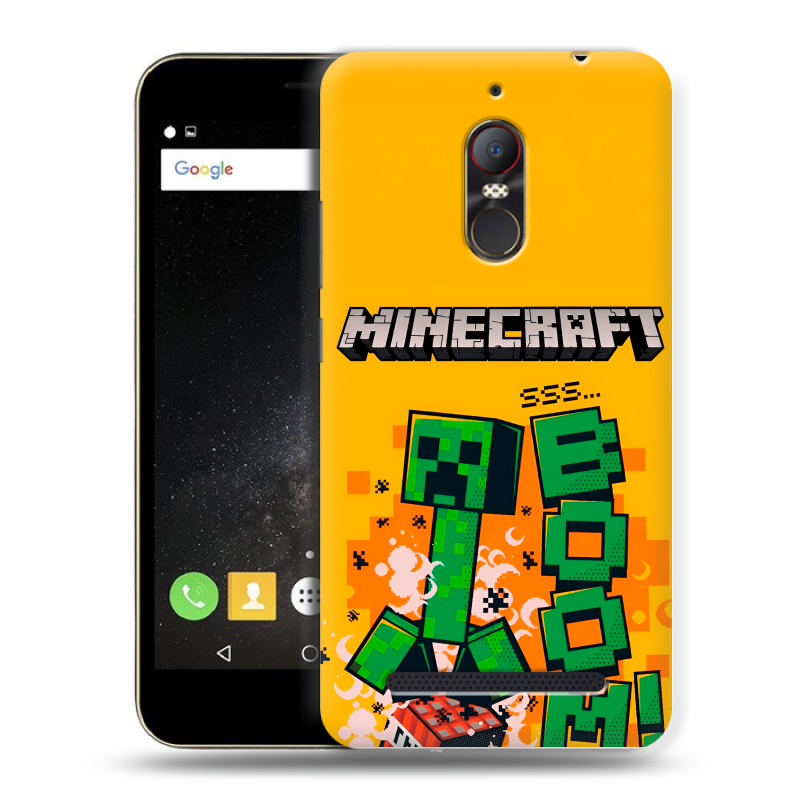 Силиконовый чехол на ZTE Nubia N1 Lite с принтом Майнкрафт Minecraft Силиконовый чехол на ZTE Nubia N1 Lite с принтом Майнкрафт Minecraft