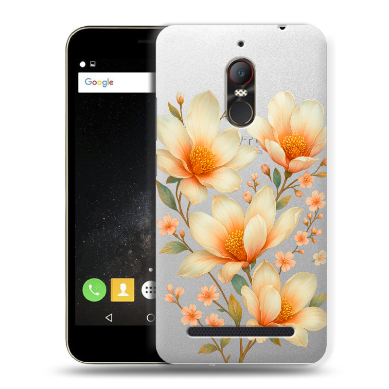 Силиконовый чехол на ZTE Nubia N1 Lite с принтом Цветы Силиконовый чехол на ZTE Nubia N1 Lite с принтом Цветы