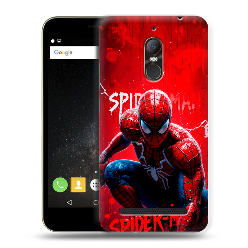 Силиконовый чехол на ZTE Nubia N1 Lite с принтом Spiderman Человек паук Силиконовый чехол на ZTE Nubia N1 Lite с принтом Spiderman Человек паук