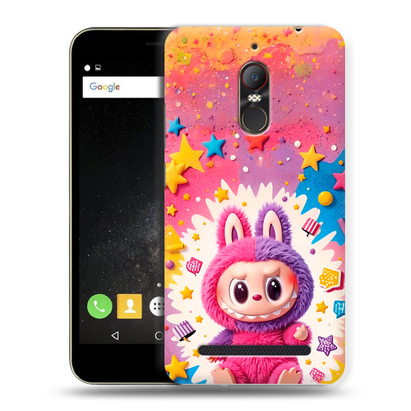 Силиконовый чехол на ZTE Nubia N1 Lite с принтом Labubu Лабубу Силиконовый чехол на ZTE Nubia N1 Lite с принтом Labubu Лабубу
