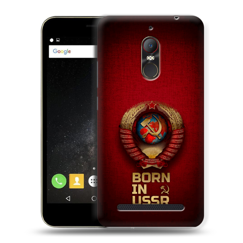 Силиконовый чехол на ZTE Nubia N1 Lite с принтом Флаг Герб СССР Силиконовый чехол на ZTE Nubia N1 Lite с принтом Флаг Герб СССР