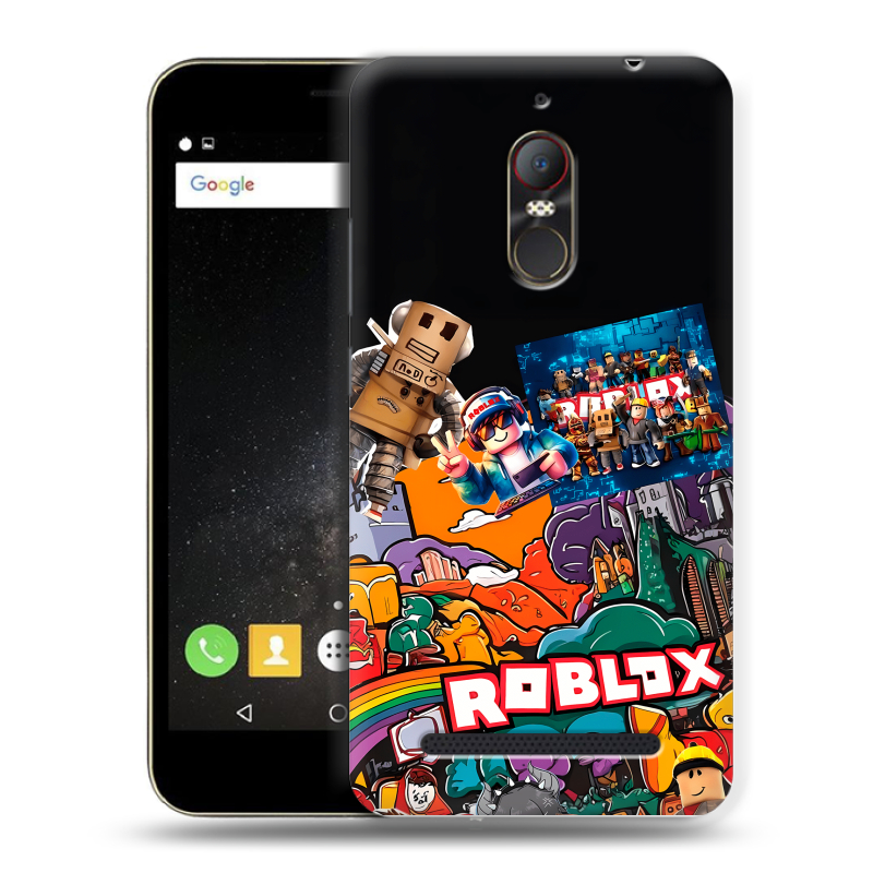 Силиконовый чехол на ZTE Nubia N1 Lite с принтом Roblox Роблокс Силиконовый чехол на ZTE Nubia N1 Lite с принтом Roblox Роблокс