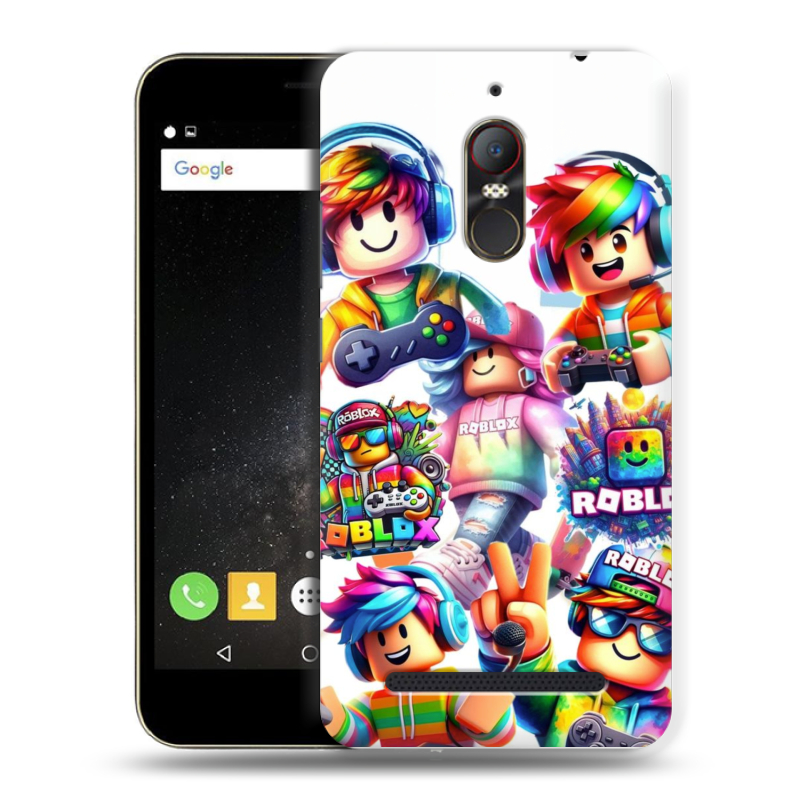 Силиконовый чехол на ZTE Nubia N1 Lite с принтом Roblox Роблокс Силиконовый чехол на ZTE Nubia N1 Lite с принтом Roblox Роблокс