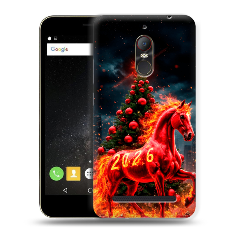 Силиконовый чехол на ZTE Nubia N1 Lite с принтом Новый год Силиконовый чехол на ZTE Nubia N1 Lite с принтом Новый год