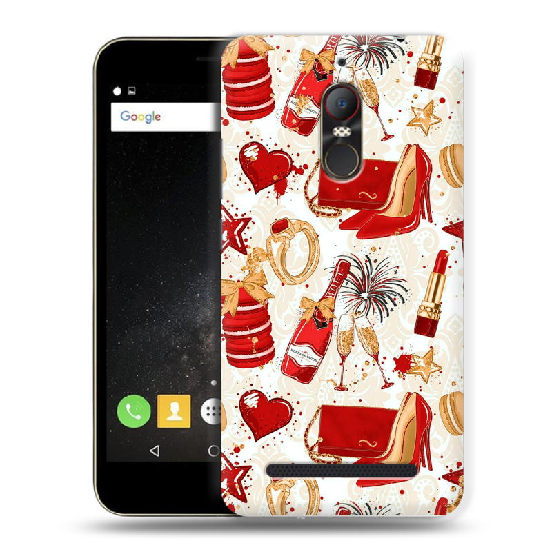 Силиконовый чехол на ZTE Nubia N1 Lite с принтом Новый год Силиконовый чехол на ZTE Nubia N1 Lite с принтом Новый год