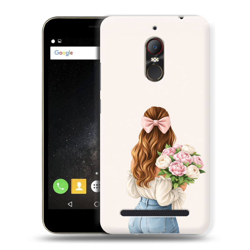 Силиконовый чехол на ZTE Nubia N1 Lite с принтом женский Силиконовый чехол на ZTE Nubia N1 Lite с принтом женский