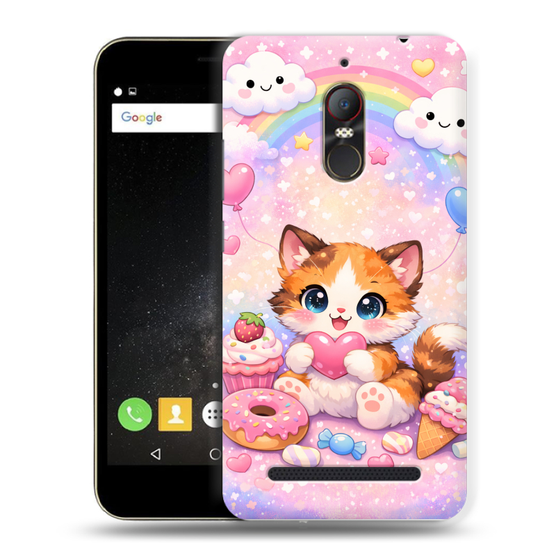Силиконовый чехол на ZTE Nubia N1 Lite с принтом для девочек Силиконовый чехол на ZTE Nubia N1 Lite с принтом для девочек