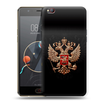 Пластиковый чехол на ZTE Nubia M2 Lite с принтом Герб России
