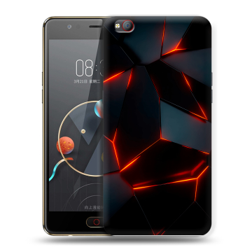 Пластиковый чехол на ZTE Nubia M2 Lite с принтом Яркие абстракции