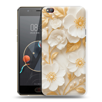 Пластиковый чехол на ZTE Nubia M2 Lite с принтом Цветы