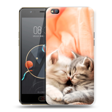 Пластиковый чехол на ZTE Nubia M2 Lite с принтом Котята Пластиковый чехол на ZTE Nubia M2 Lite с принтом Котята