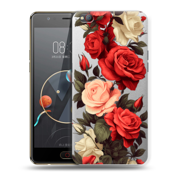 Пластиковый чехол на ZTE Nubia M2 Lite с принтом Розы Пластиковый чехол на ZTE Nubia M2 Lite с принтом Розы