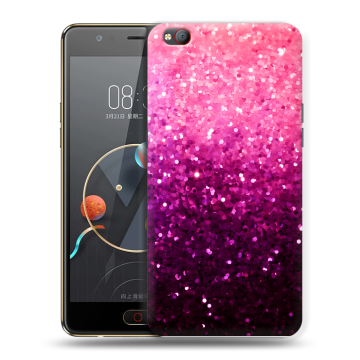 Пластиковый чехол на ZTE Nubia M2 Lite с принтом Блестки Пластиковый чехол на ZTE Nubia M2 Lite с принтом Блестки