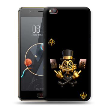 Пластиковый чехол на ZTE Nubia M2 Lite с принтом Золотой скрудж макдак