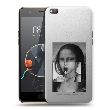 Пластиковый чехол на ZTE Nubia M2 Lite с принтом Мона Лиза Пластиковый чехол на ZTE Nubia M2 Lite с принтом Мона Лиза