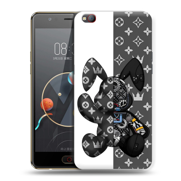Пластиковый чехол на ZTE Nubia M2 Lite с принтом Луи робот