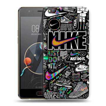 Пластиковый чехол на ZTE Nubia M2 Lite с принтом Найк Пластиковый чехол на ZTE Nubia M2 Lite с принтом Найк