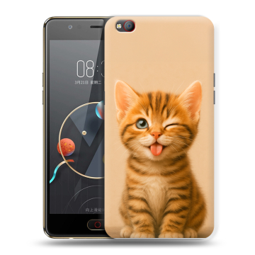 Пластиковый чехол на ZTE Nubia M2 Lite с принтом котенок Пластиковый чехол на ZTE Nubia M2 Lite с принтом котенок