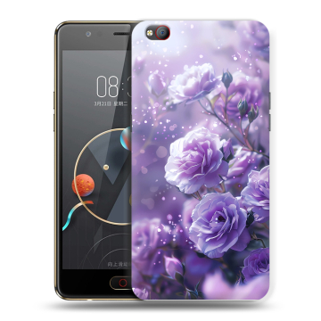 Пластиковый чехол на ZTE Nubia M2 Lite с принтом Розы цветы Пластиковый чехол на ZTE Nubia M2 Lite с принтом Розы цветы