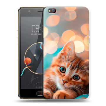 Пластиковый чехол на ZTE Nubia M2 Lite с принтом котик Пластиковый чехол на ZTE Nubia M2 Lite с принтом котик