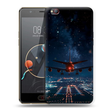 Пластиковый чехол на ZTE Nubia M2 Lite с принтом самолет Пластиковый чехол на ZTE Nubia M2 Lite с принтом самолет