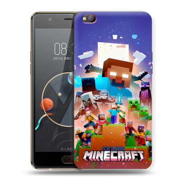 Пластиковый чехол на ZTE Nubia M2 Lite с принтом Майнкрафт Minecraft Пластиковый чехол на ZTE Nubia M2 Lite с принтом Майнкрафт Minecraft