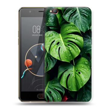 Пластиковый чехол на ZTE Nubia M2 Lite с принтом Листья Пластиковый чехол на ZTE Nubia M2 Lite с принтом Листья