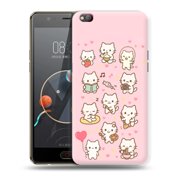 Пластиковый чехол на ZTE Nubia M2 Lite с принтом Hello Kitty Хелоу Кити Пластиковый чехол на ZTE Nubia M2 Lite с принтом Hello Kitty Хелоу Кити