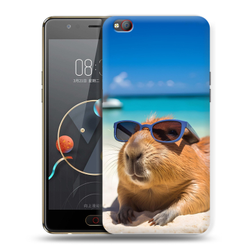 Пластиковый чехол на ZTE Nubia M2 Lite с принтом Капибара