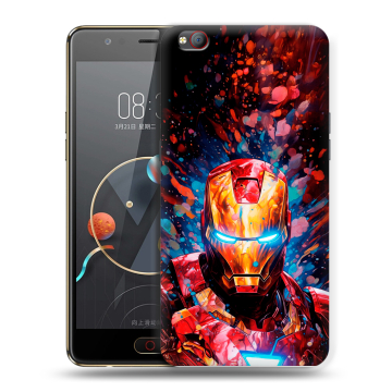 Пластиковый чехол на ZTE Nubia M2 Lite с принтом Железный человек Ironman Пластиковый чехол на ZTE Nubia M2 Lite с принтом Железный человек Ironman