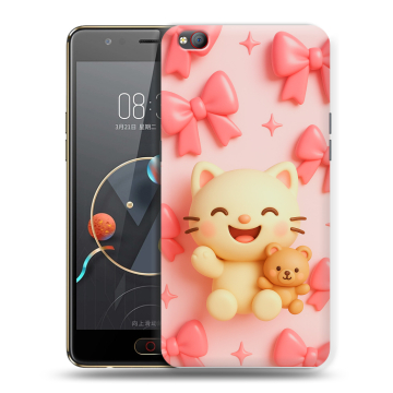Пластиковый чехол на ZTE Nubia M2 Lite с принтом для девочек Пластиковый чехол на ZTE Nubia M2 Lite с принтом для девочек