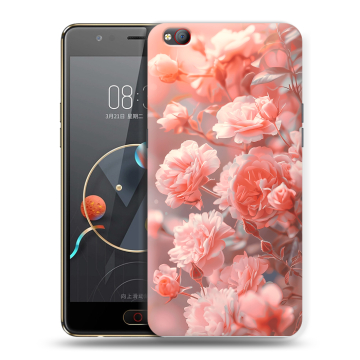 Пластиковый чехол на ZTE Nubia M2 Lite с принтом Розы цветы