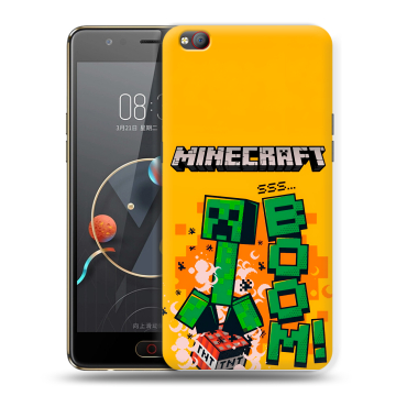 Пластиковый чехол на ZTE Nubia M2 Lite с принтом Майнкрафт Minecraft Пластиковый чехол на ZTE Nubia M2 Lite с принтом Майнкрафт Minecraft