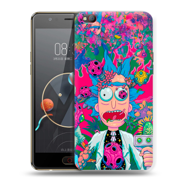 Пластиковый чехол на ZTE Nubia M2 Lite с принтом Рик и Морти Rick Morty Пластиковый чехол на ZTE Nubia M2 Lite с принтом Рик и Морти Rick Morty